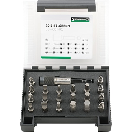 Stahlwille Tools 6, 3 mm (1/4") Bit box 21-pcs. 96080122